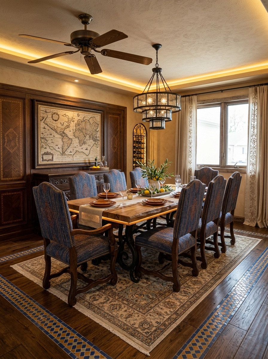 Interior design in Mediterranean style — dining_room by GenRoom AI