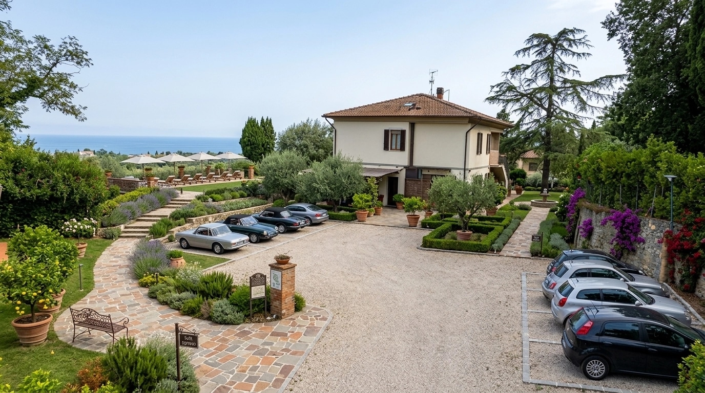 Landscape design in Mediterranean Yard style — Yard by GenRoom AI