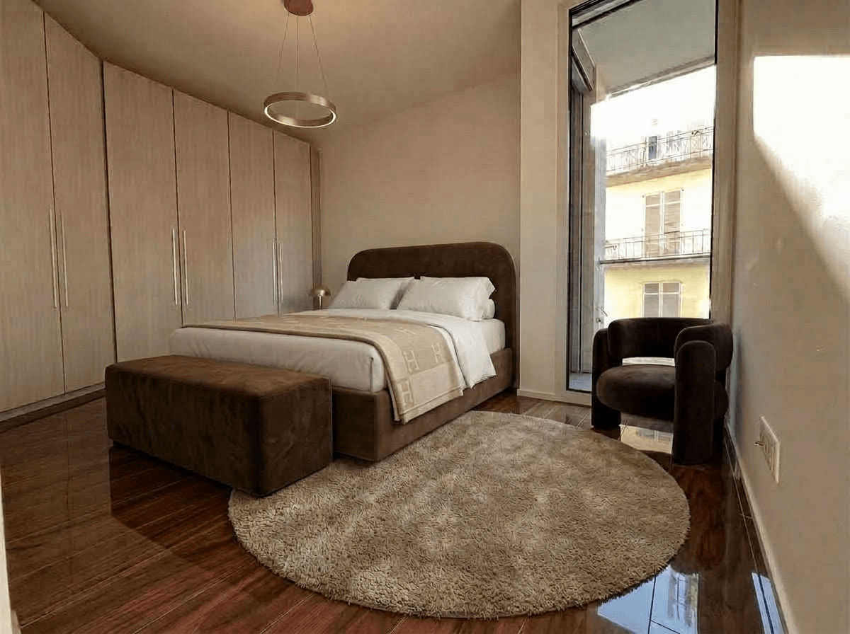 Interior design in Scandinavian style — Bedroom by GenRoom AI