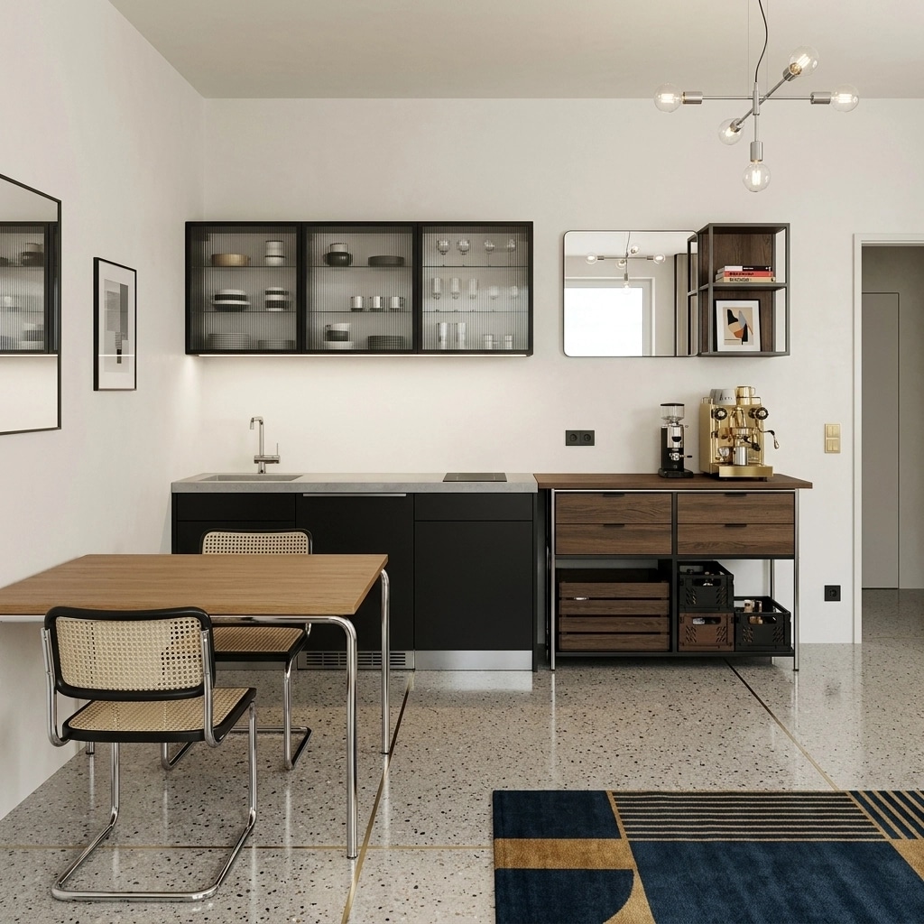 Bauhaus Kitchen design — interior photo by GenRoom AI