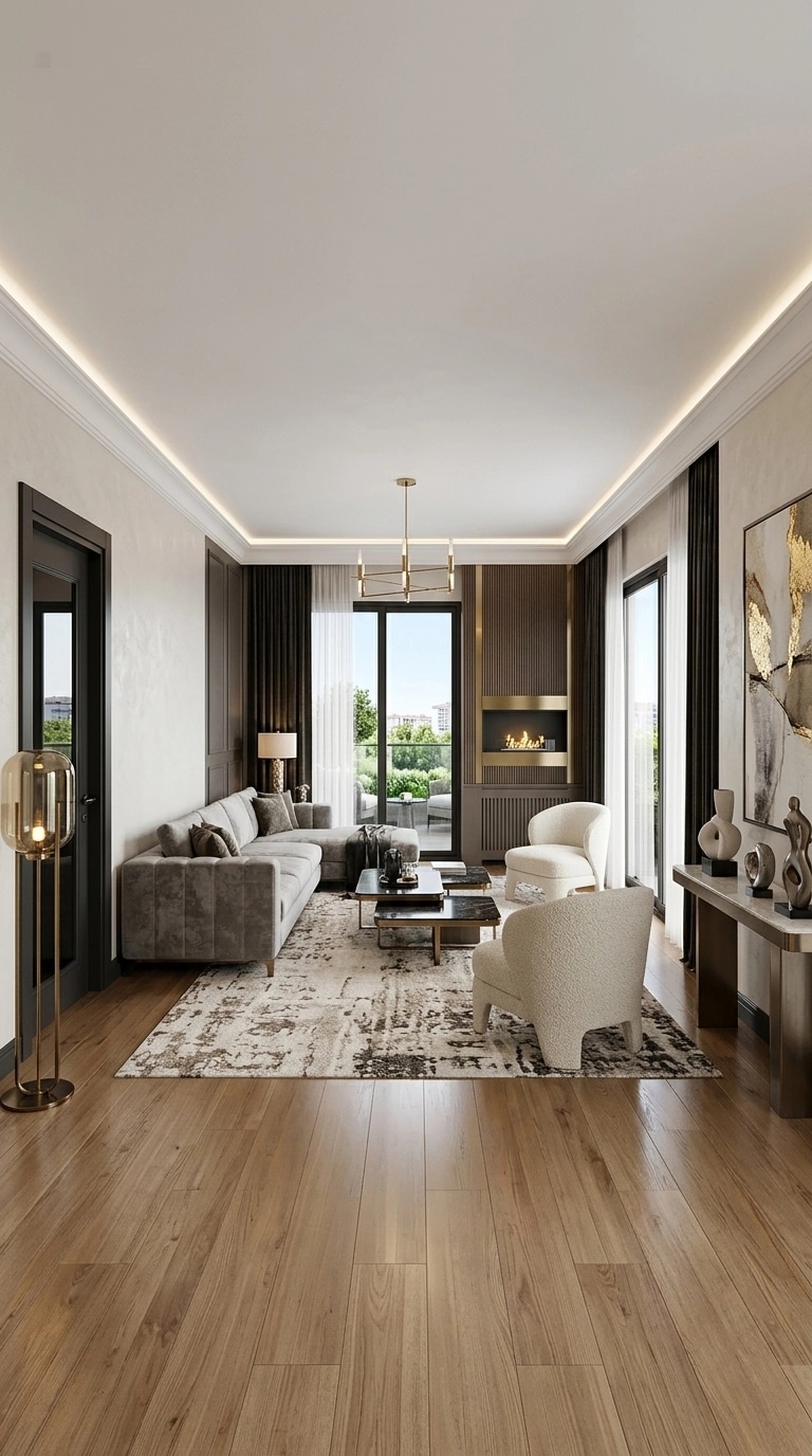 Interior design in Contemporary style — Living Room by GenRoom AI