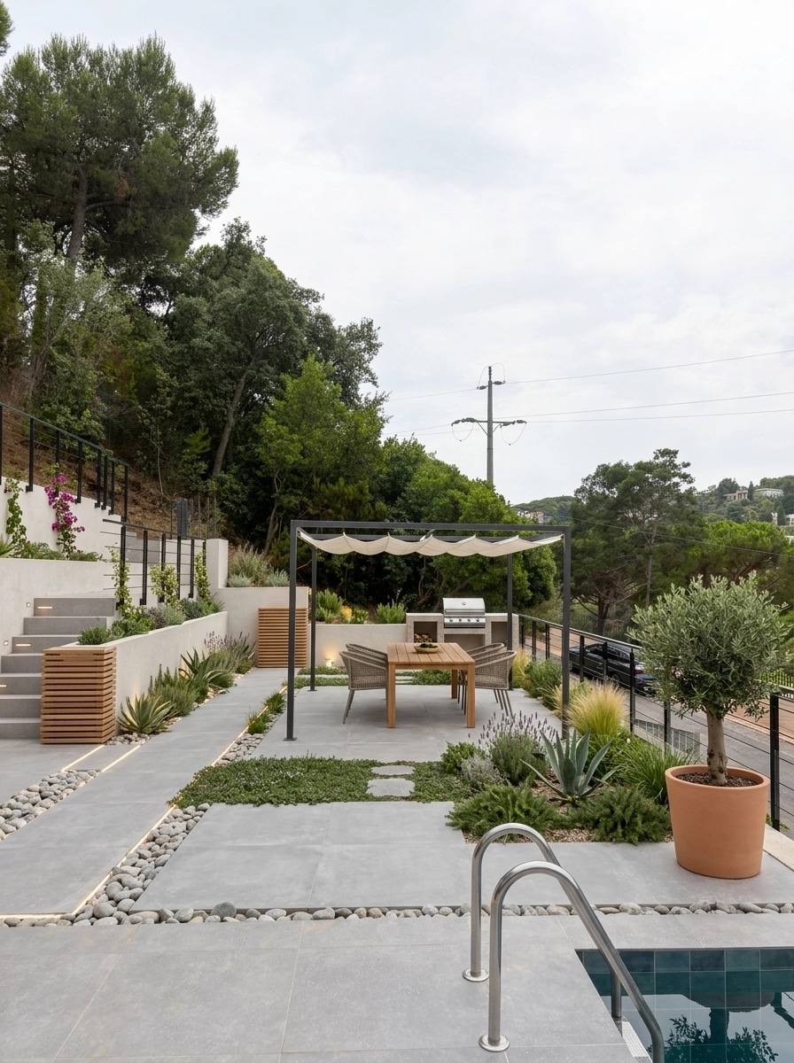 Landscape design in Minimalist Yard style — Yard by GenRoom AI