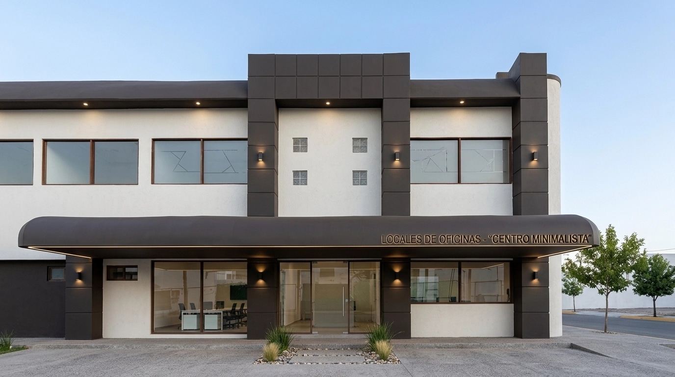 Fasad desain di Minimalist Facade gaya — Fasad oleh GenRoom AI