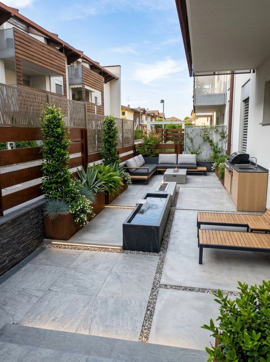 Landscape design in Contemporary Yard style — Yard by GenRoom AI
