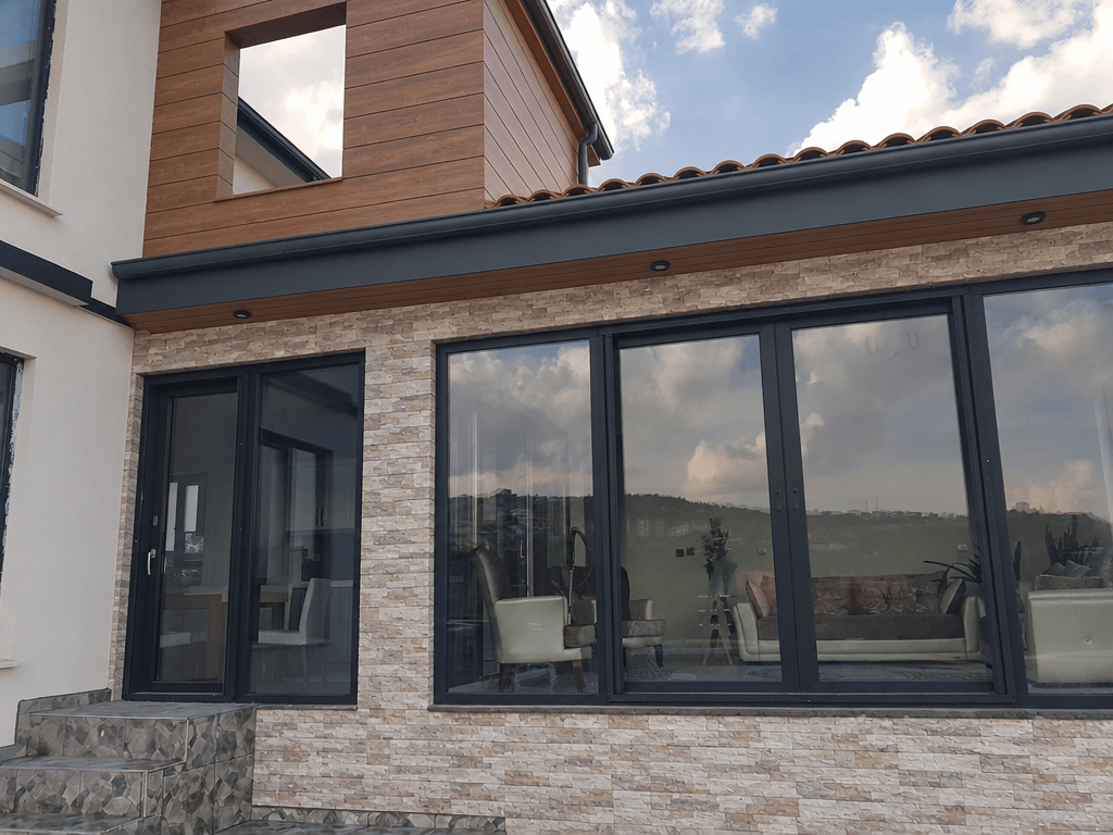 Design de fachada em estilo Contemporary Facade — Fachada por GenRoom AI