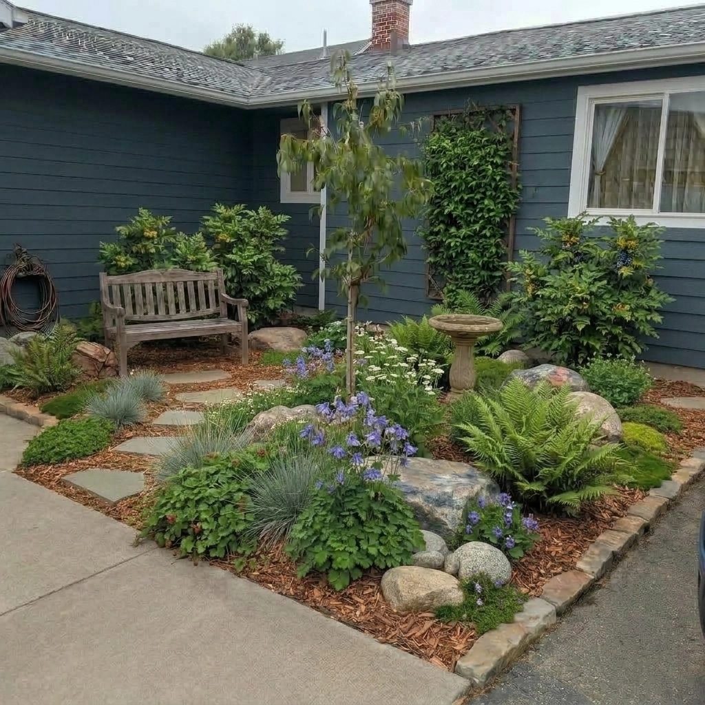 Landscape design in Eco Natural Garden style — Yard by GenRoom AI