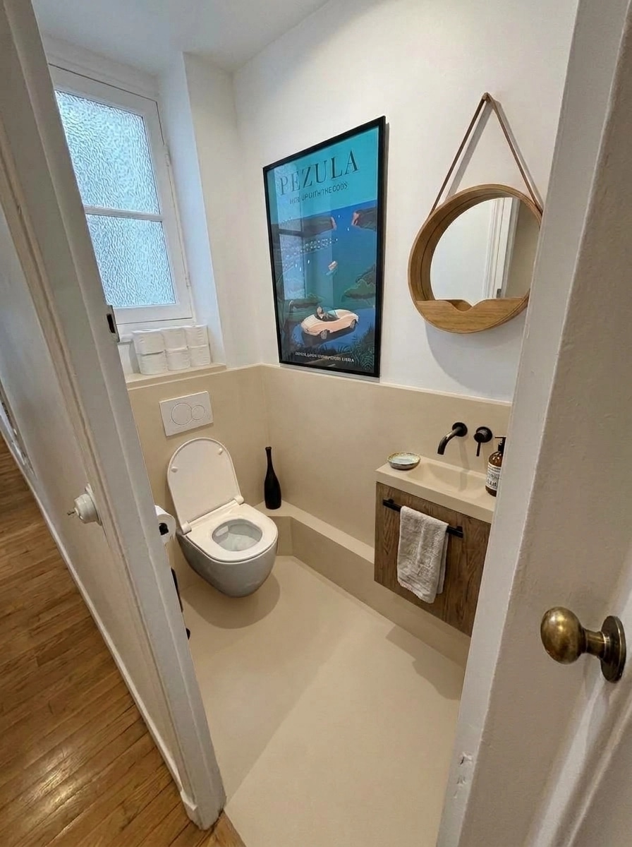 Interiördesign i stilen Modern Farmhouse — Badrum av GenRoom AI