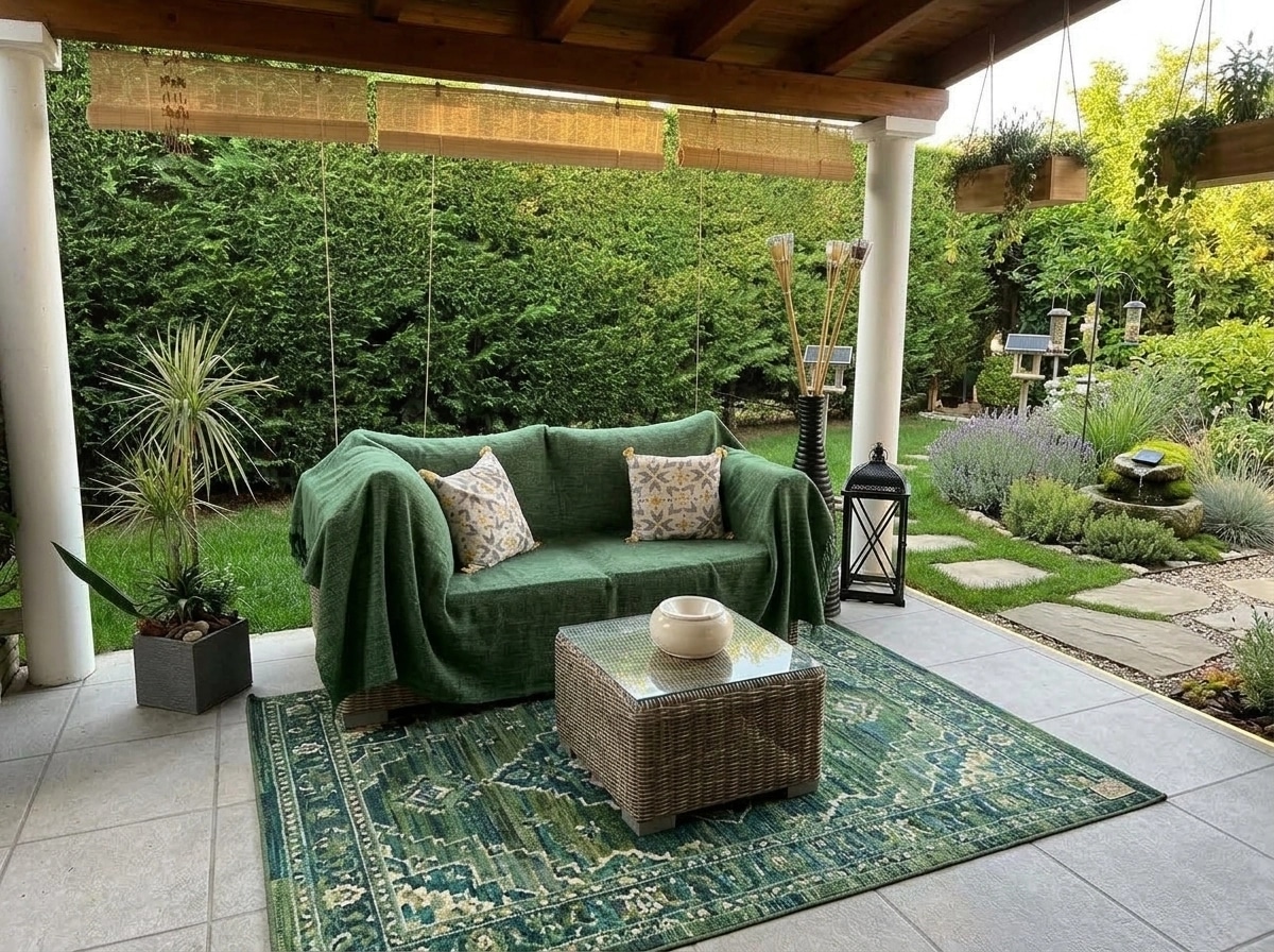 Landscape design in Eco Natural Garden style — Yard by GenRoom AI