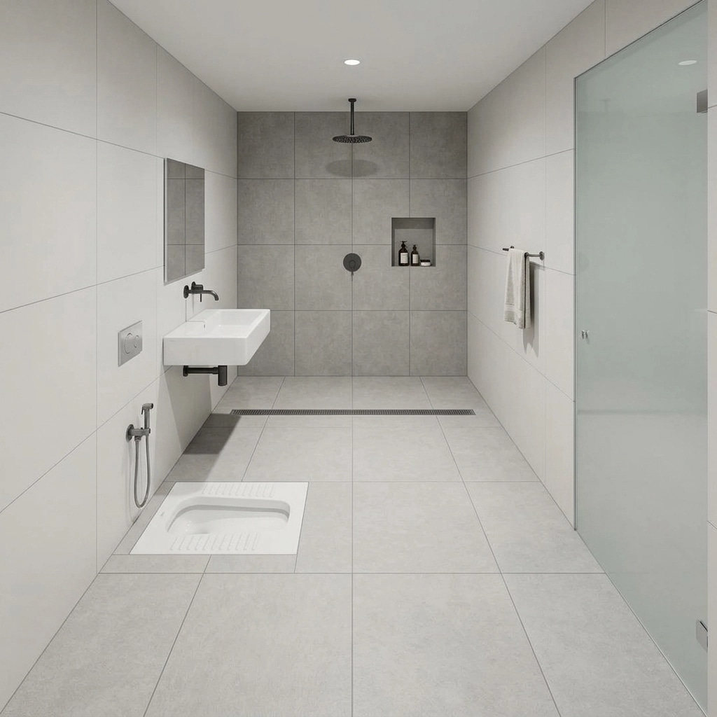 Bathroom interior in no_style style — photo by GenRoom AI