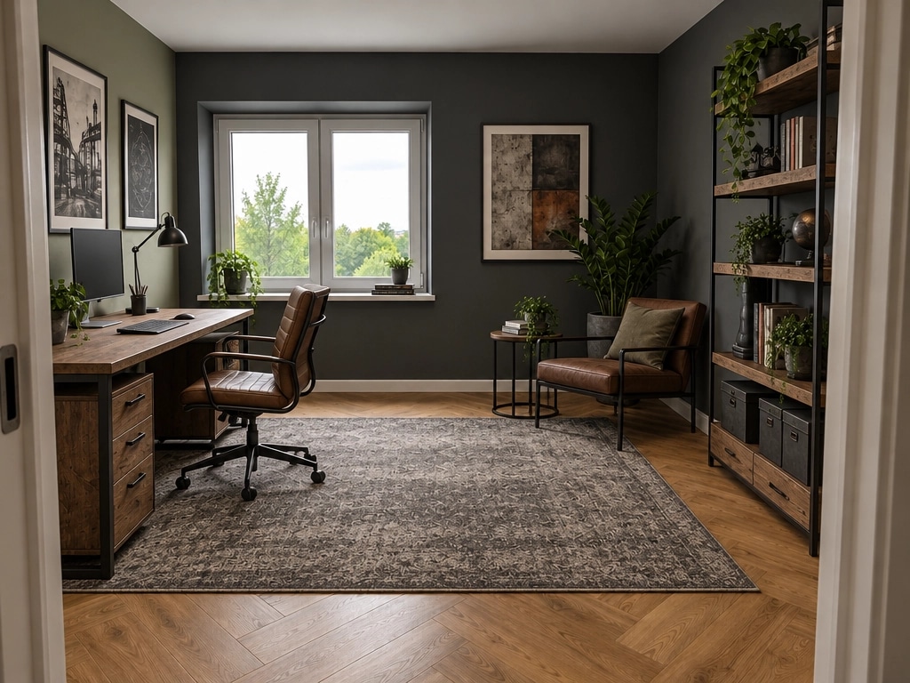 Design interior în stil Loft / Industrial — home_office de GenRoom AI