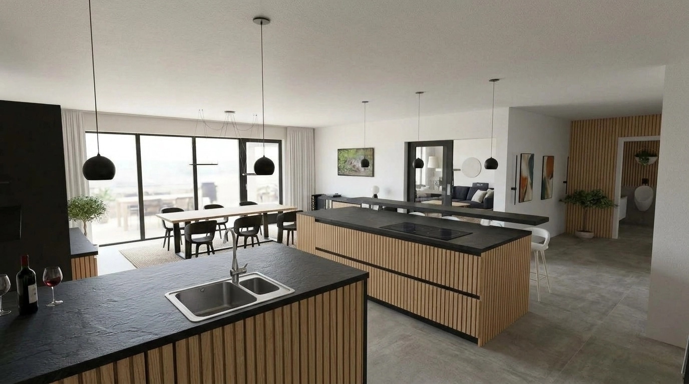 Kitchen interior in no_style style — photo by GenRoom AI