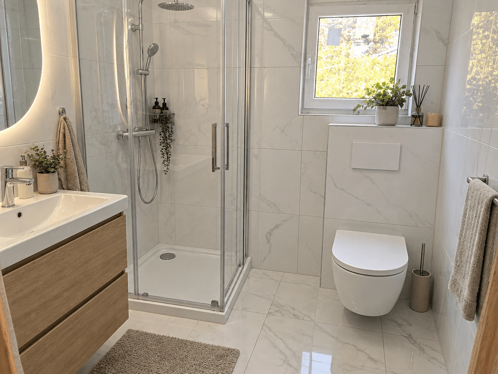Bathroom interior in no_style style — photo by GenRoom AI