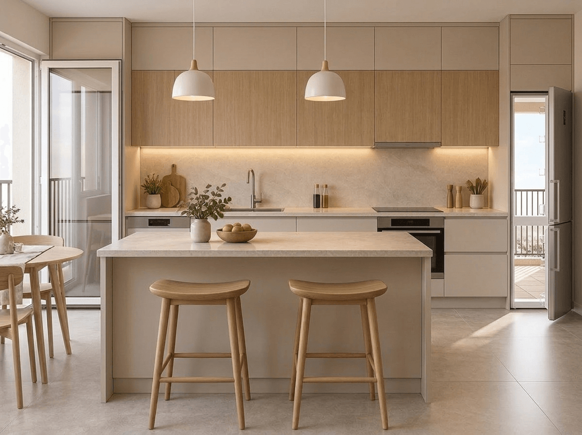 Interior design in Scandinavian style — Kitchen by GenRoom AI