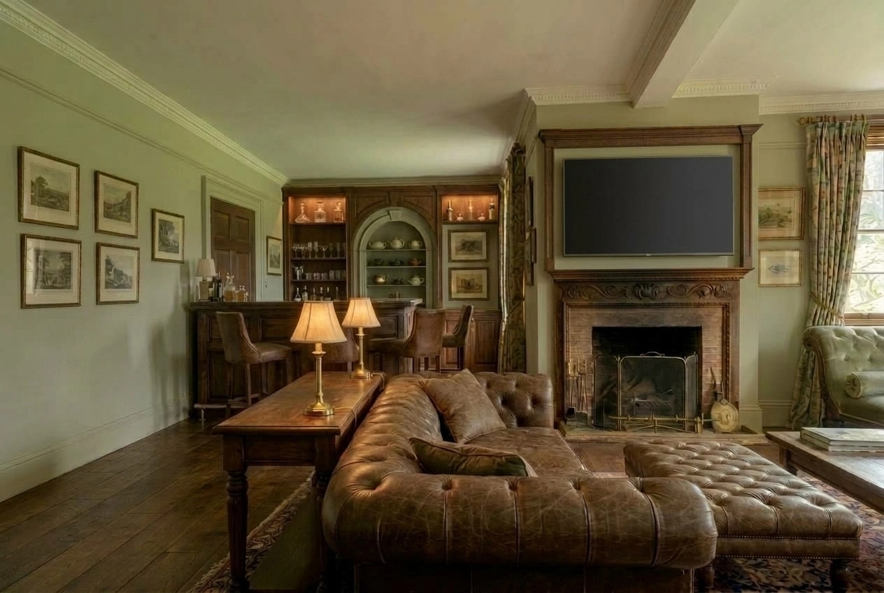 Interior design in British style — Living Room by GenRoom AI