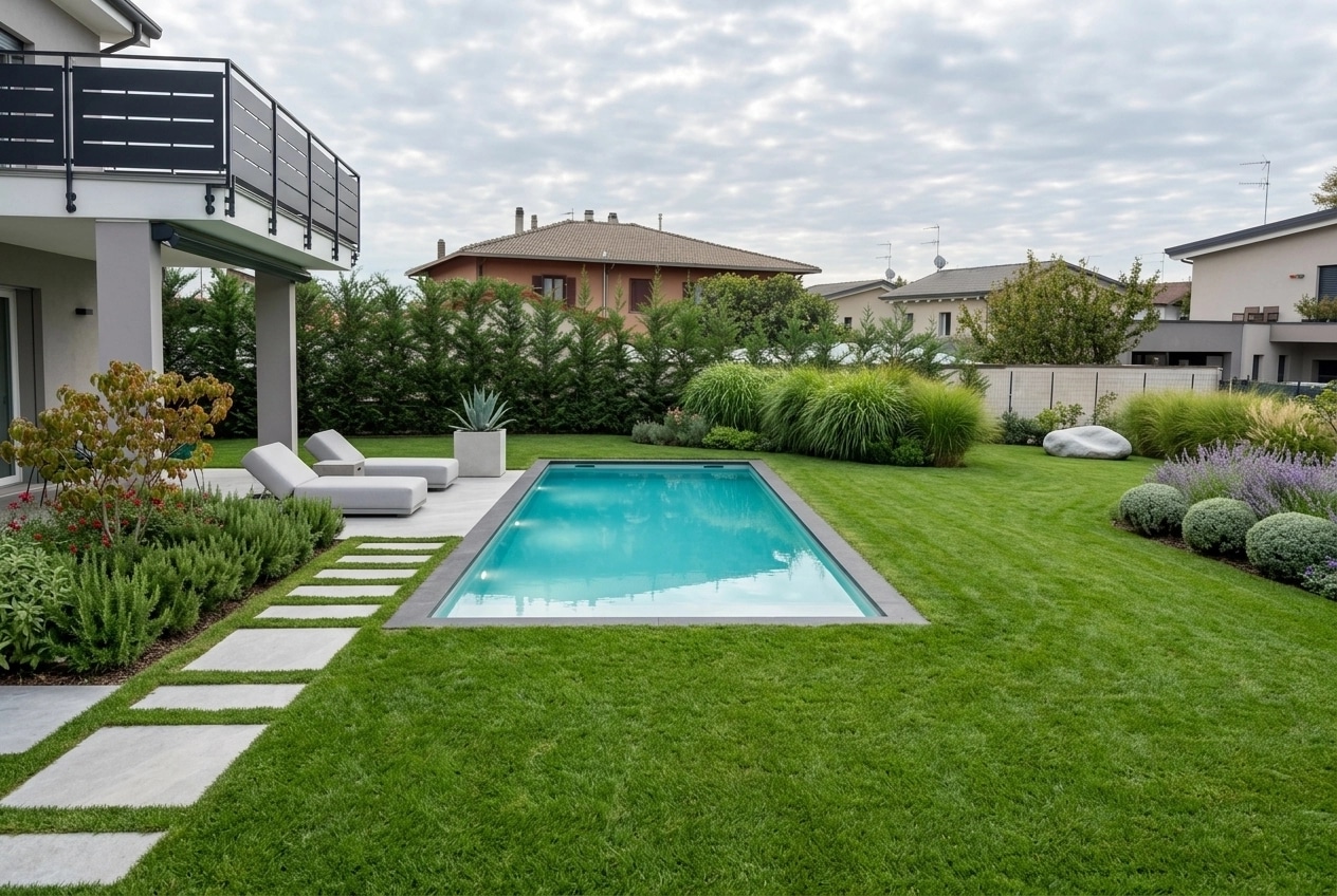 Landscape design in Minimalist Yard style — Yard by GenRoom AI