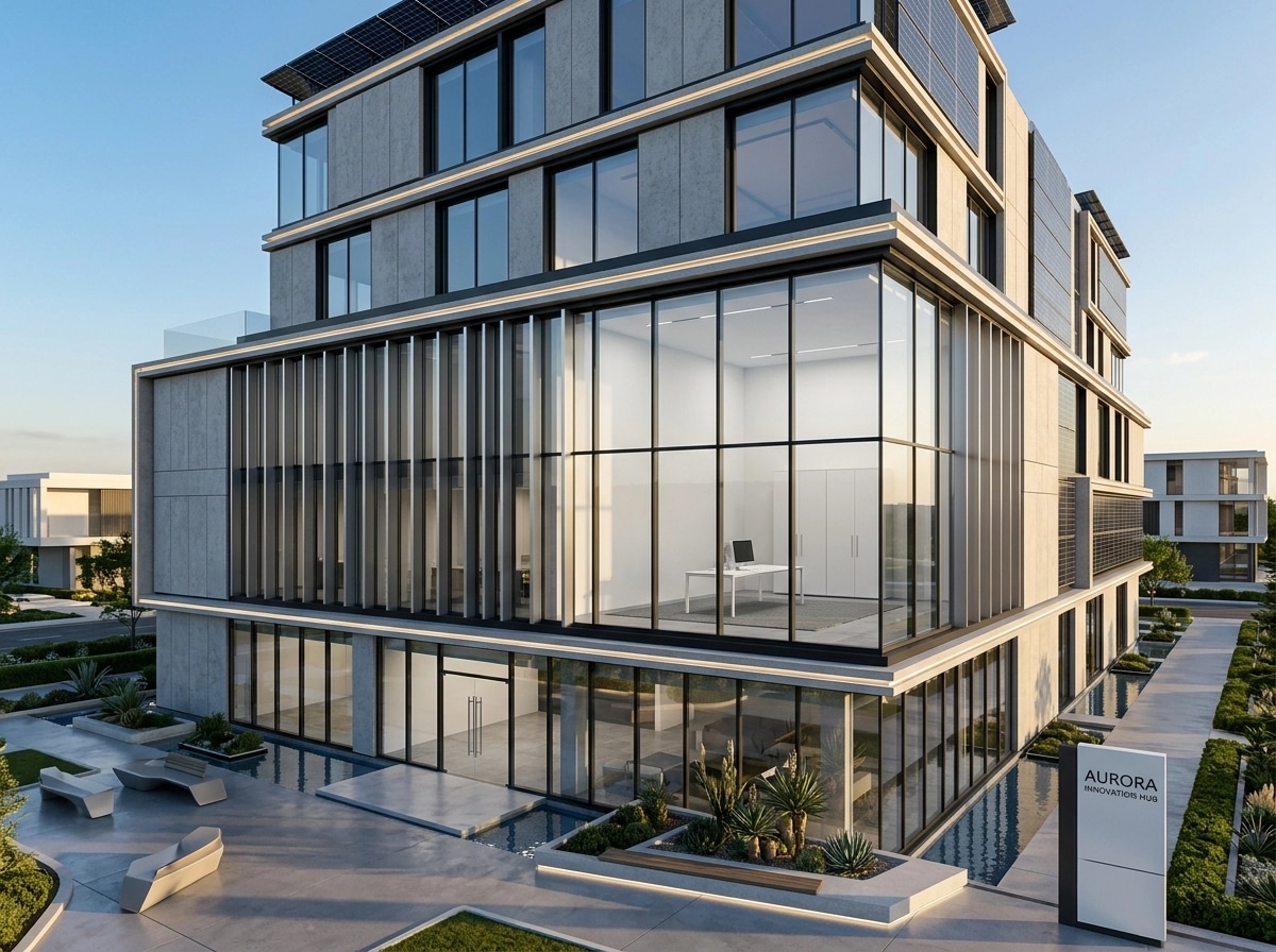 Hi-Tech Facade Façade design — facade photo by GenRoom AI