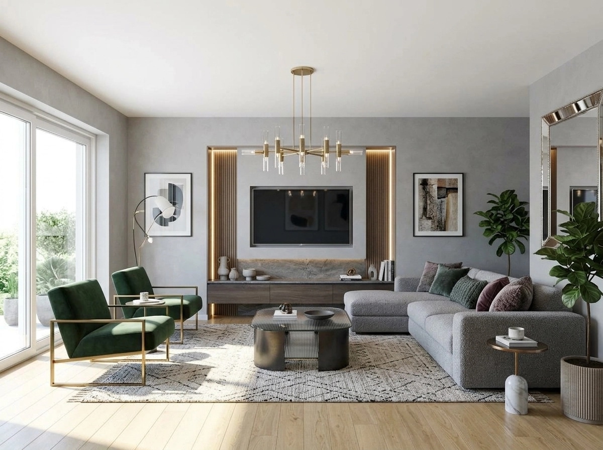 Interior design in Contemporary style — Living Room by GenRoom AI
