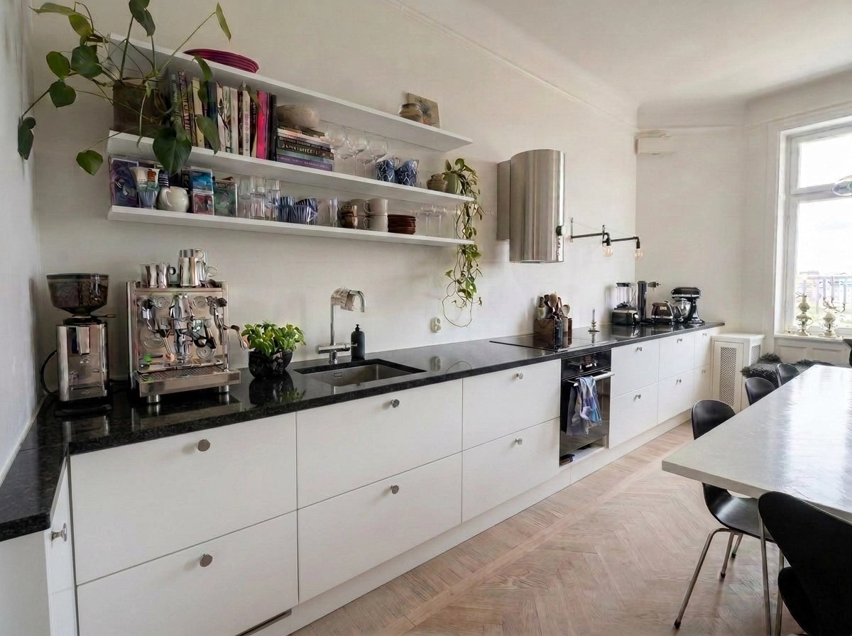 Minimalism Kitchen design — interior photo by GenRoom AI
