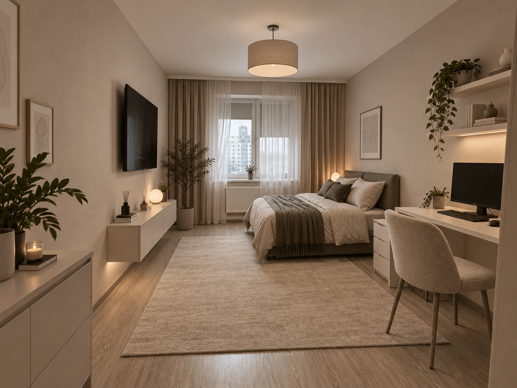 Minimalism Bedroom design — interior photo by GenRoom AI