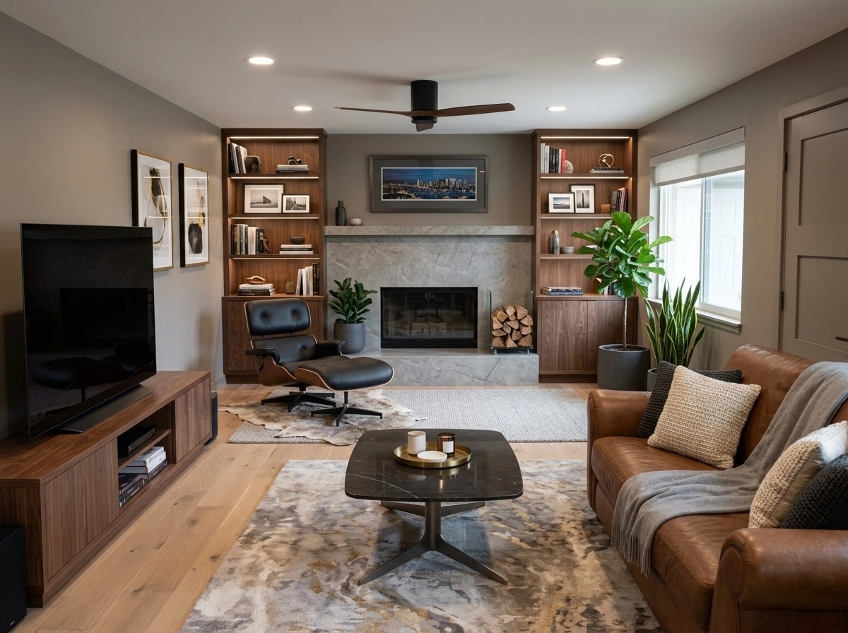 Interior design in Contemporary style — Living Room by GenRoom AI