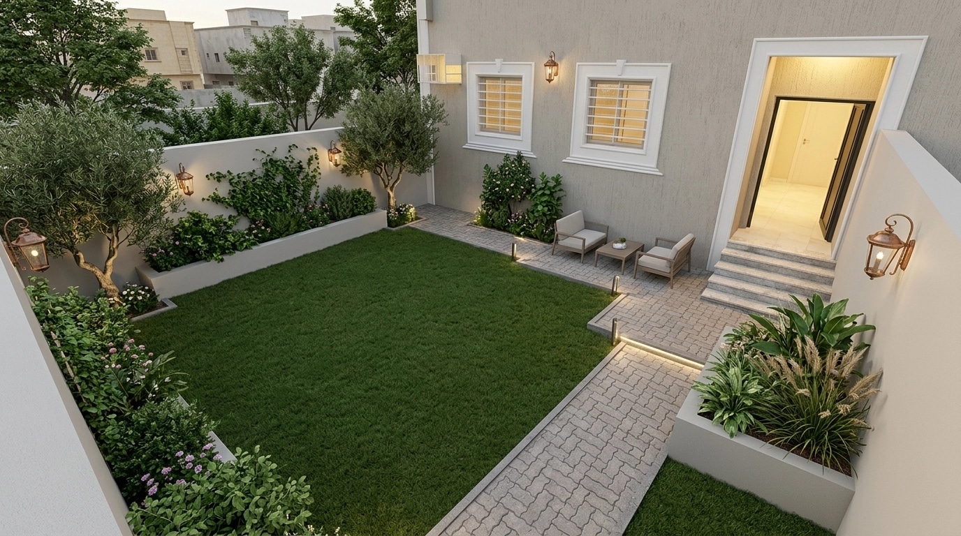 Yard design in no_style style — photo by GenRoom AI
