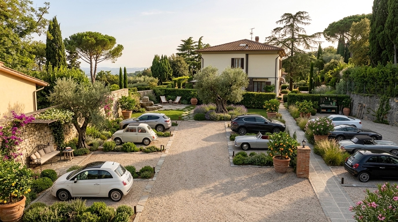 Landscape design in Mediterranean Yard style — Yard by GenRoom AI