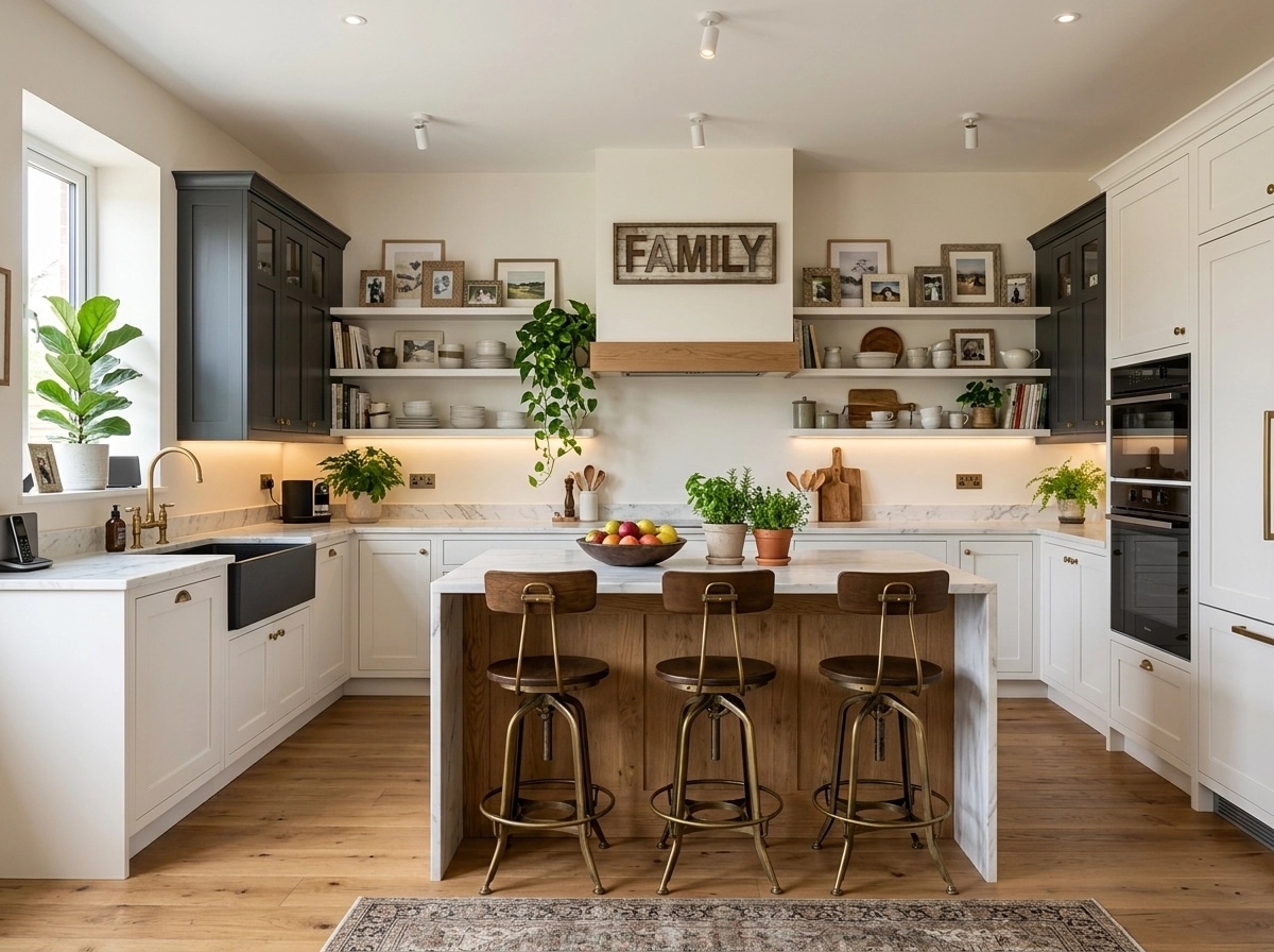 Thiết kế nội thất theo phong cách Modern Farmhouse — Nhà bếp bởi GenRoom AI