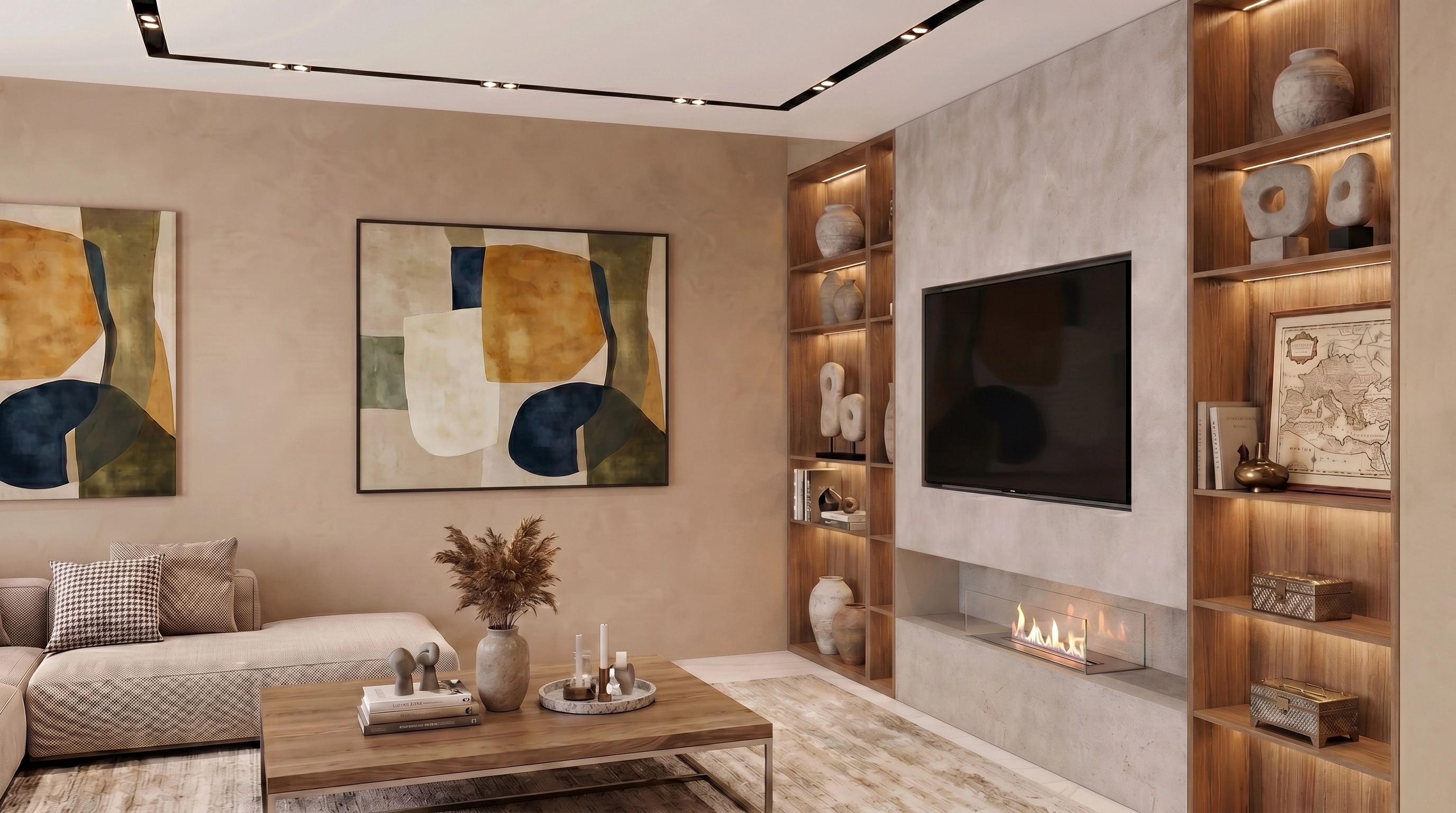 Interior design in Mediterranean style — Living Room by GenRoom AI