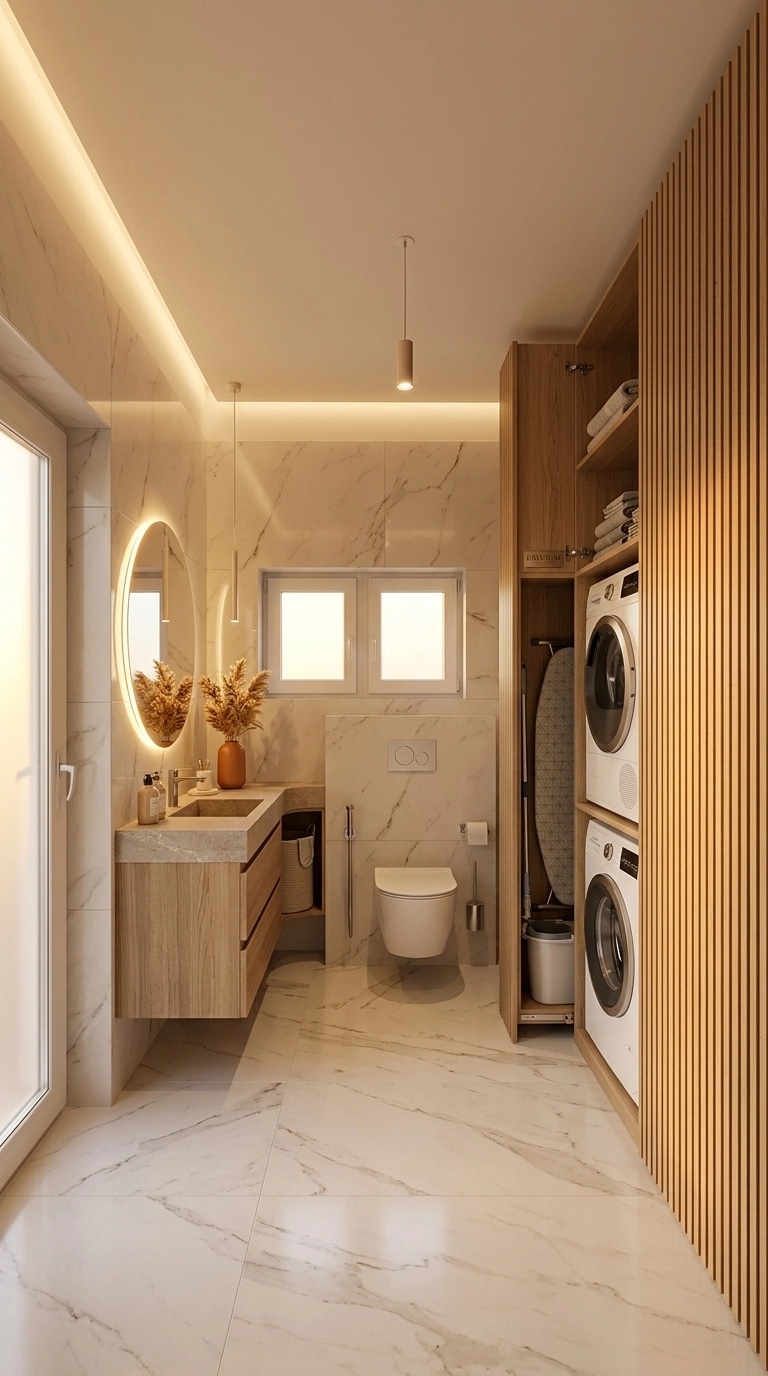 Bathroom interior in Contemporary style — photo by GenRoom AI