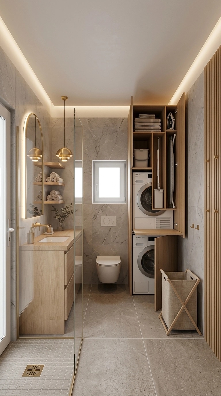 Interior design in Scandinavian style — Bathroom by GenRoom AI