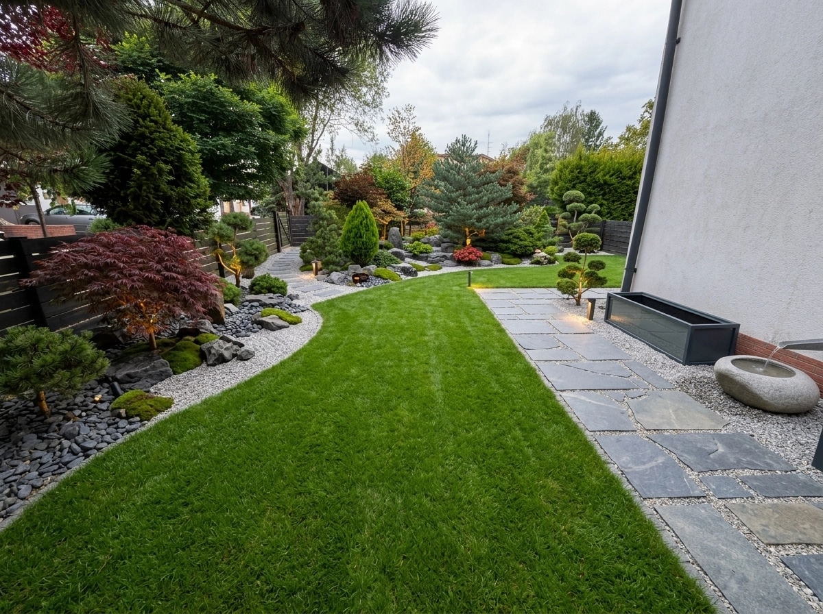 Landscape design in Contemporary Yard style — Yard by GenRoom AI