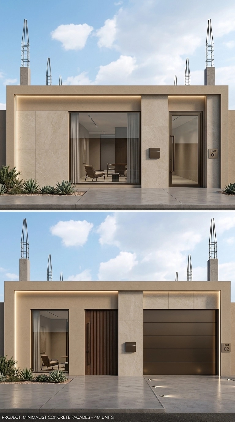 Facade design in Minimalist Facade style — Facade by GenRoom AI