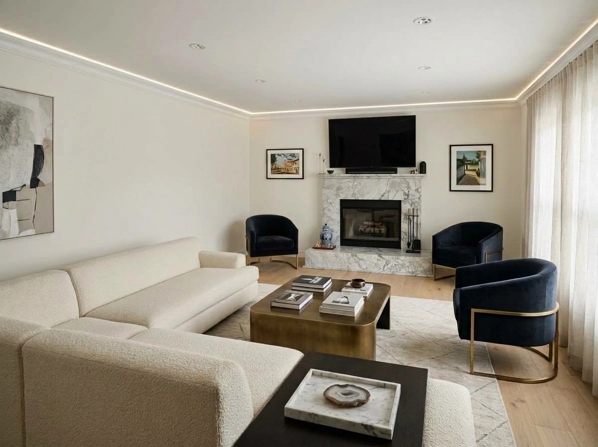Interior design in Contemporary style — Living Room by GenRoom AI