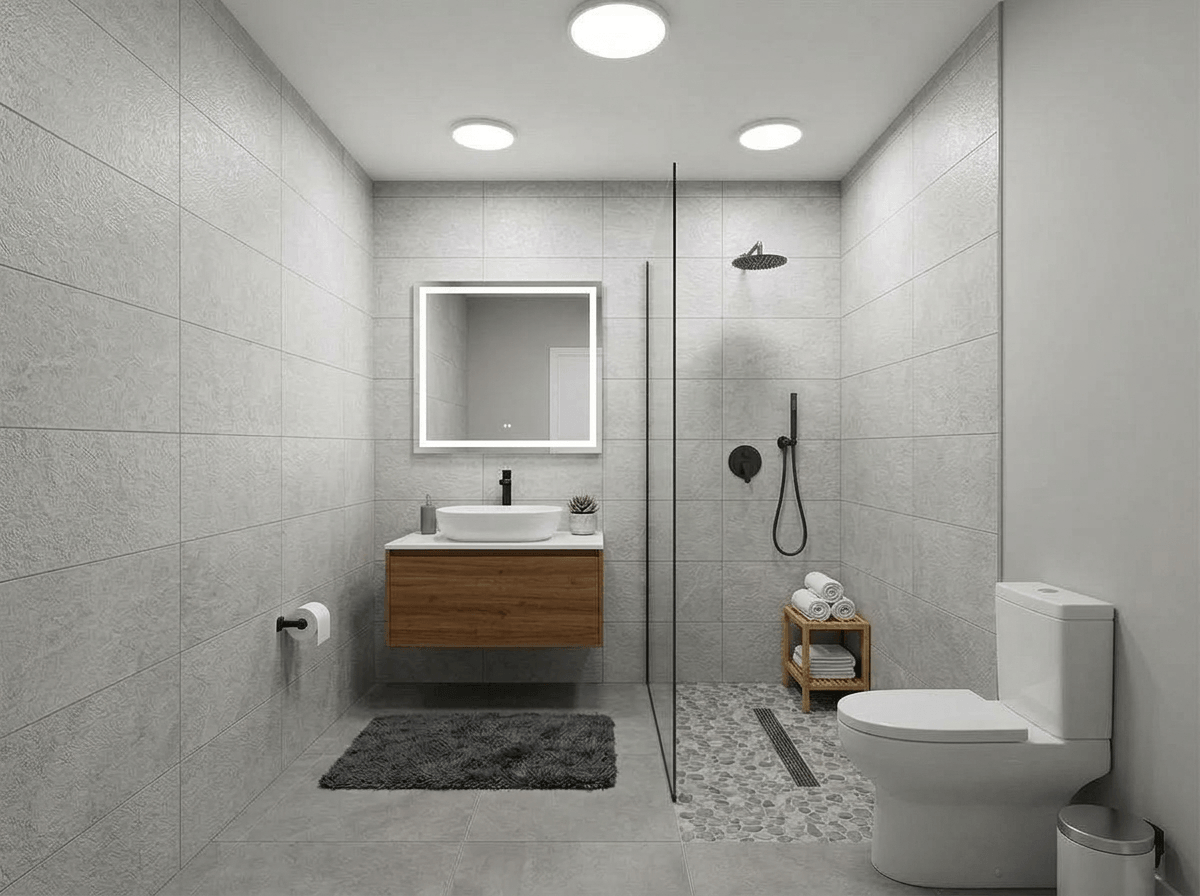Bathroom interior in no_style style — photo by GenRoom AI