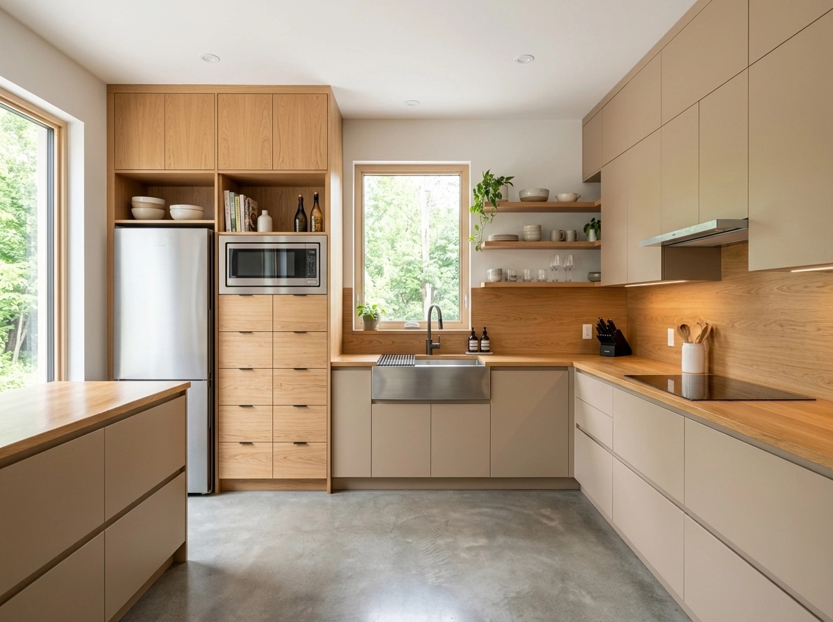 Minimalism Kitchen design — interior photo by GenRoom AI