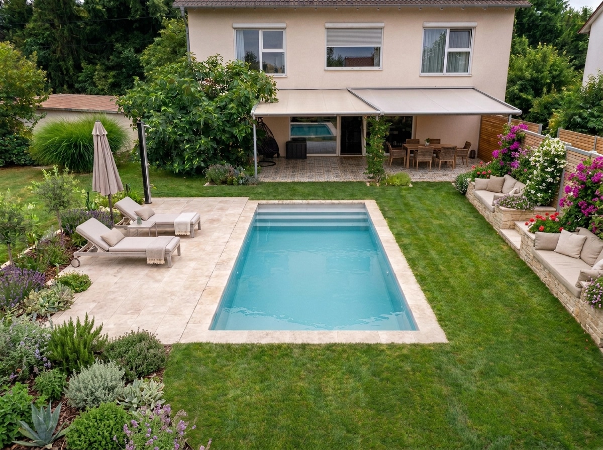 Landscape design in Mediterranean Yard style — Yard by GenRoom AI