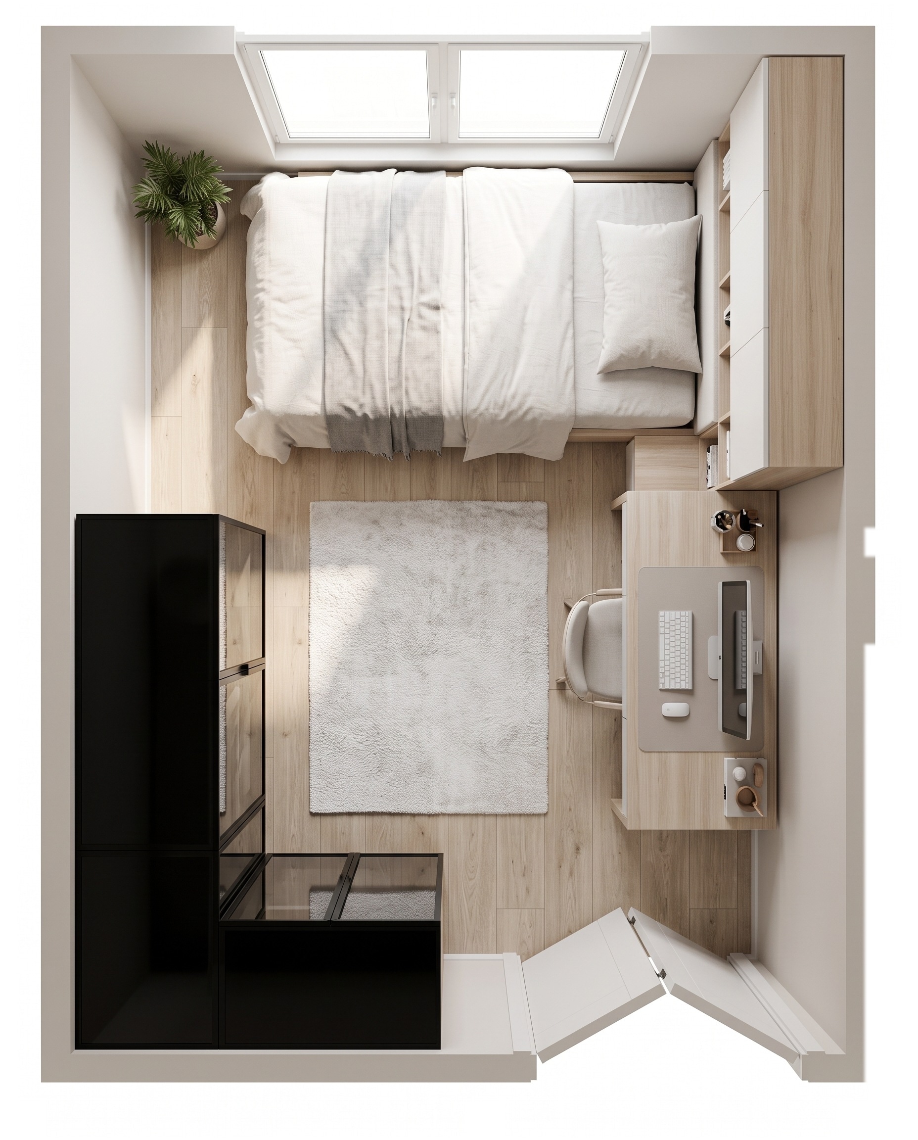 Interior design in Minimalism style — Living Room by GenRoom AI