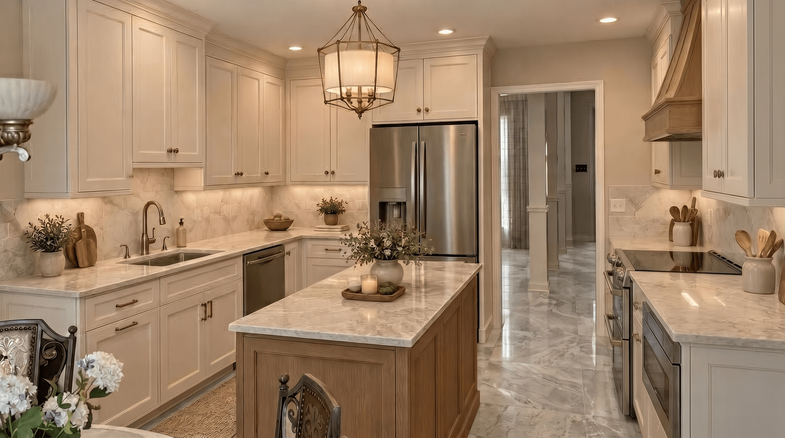Kitchen interior in Classic style — photo by GenRoom AI