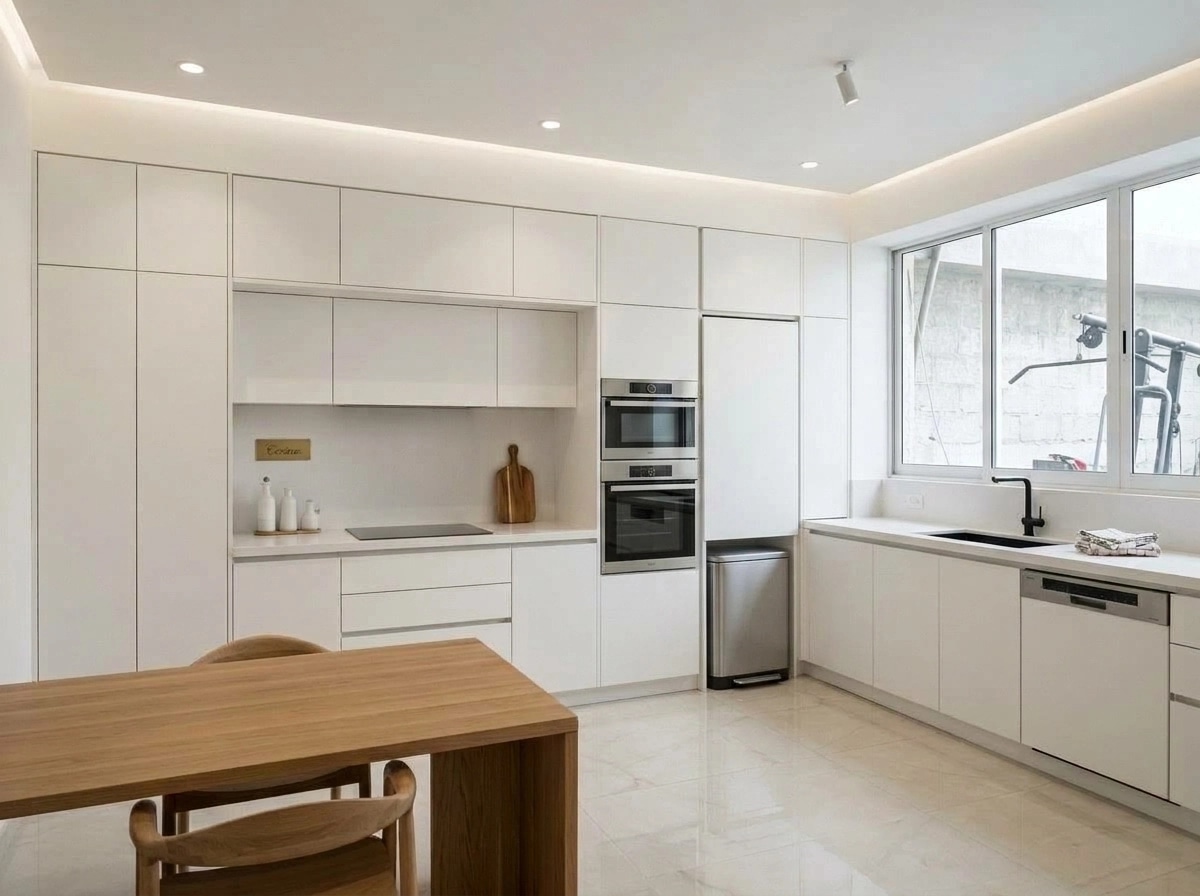 Minimalism Kitchen design — interior photo by GenRoom AI