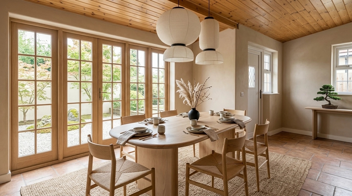 Interior design in Japandi style — dining_room by GenRoom AI