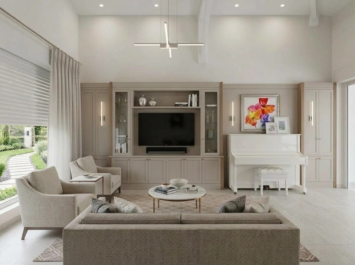 Interior design in Transitional style — Living Room by GenRoom AI