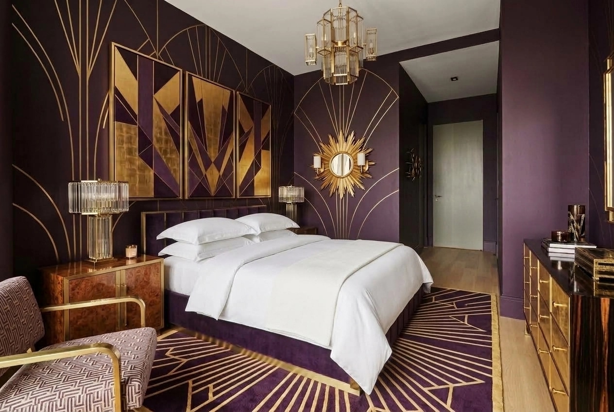 Art Deco Bedroom design — interior photo by GenRoom AI