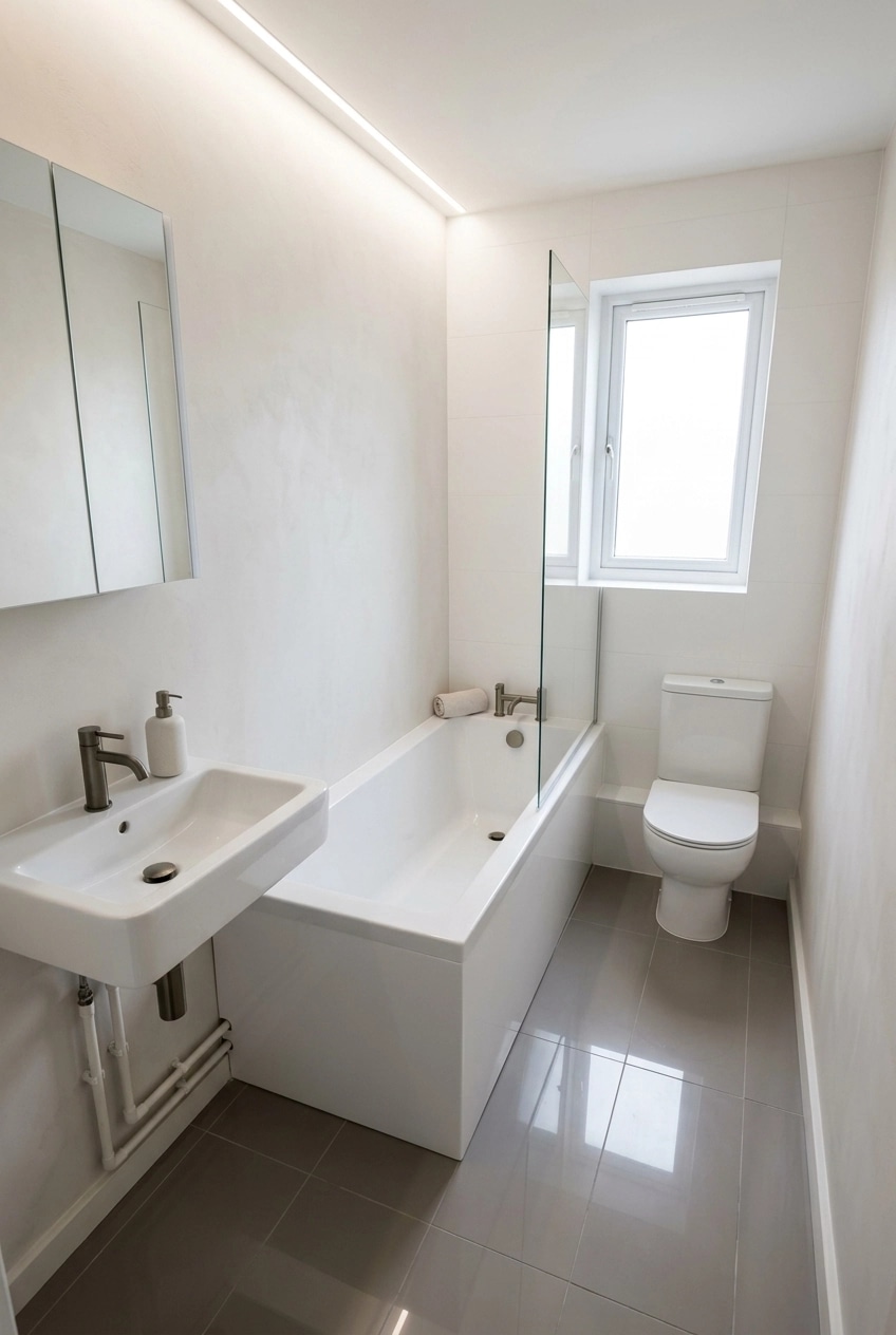Minimalism Bathroom design — interior photo by GenRoom AI