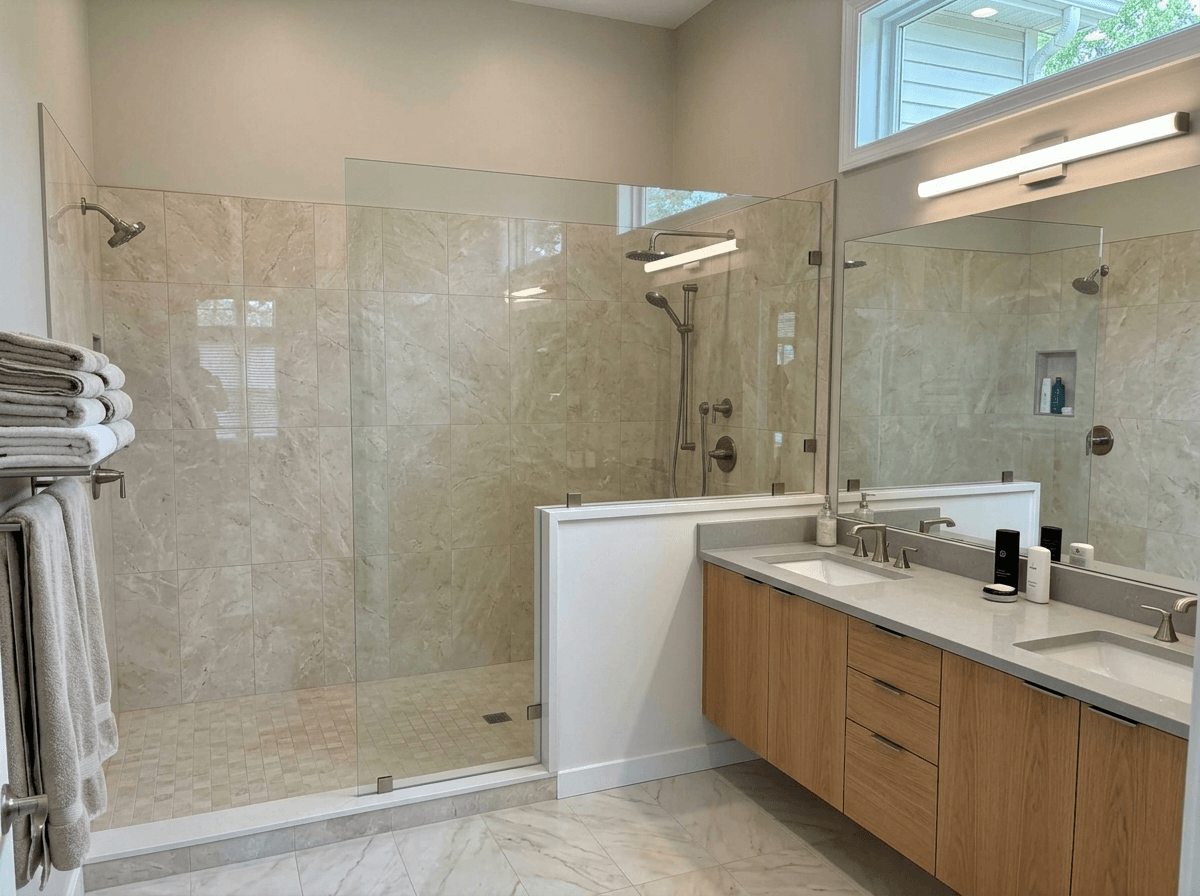 Bathroom interior in no_style style — photo by GenRoom AI