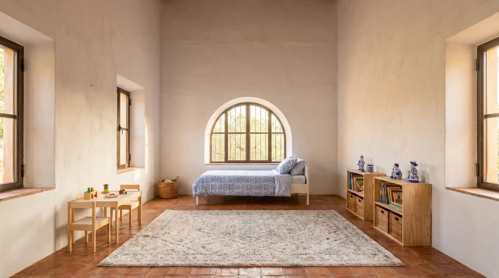 Ideias de Design para Quarto Infantil Mediterrâneo: 12 Exemplos Reais (Guia 2026)