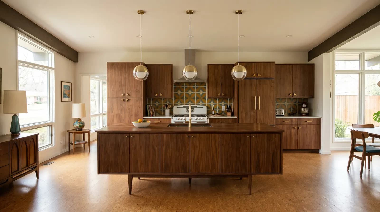 Cuisine Mid-Century Modern : 12 vrais exemples (Guide 2026)