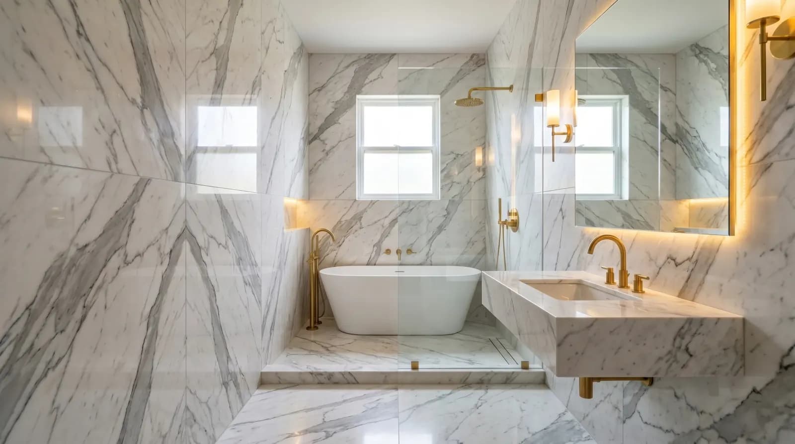 RENOVARE BAIE CU AI — Luxe Marble