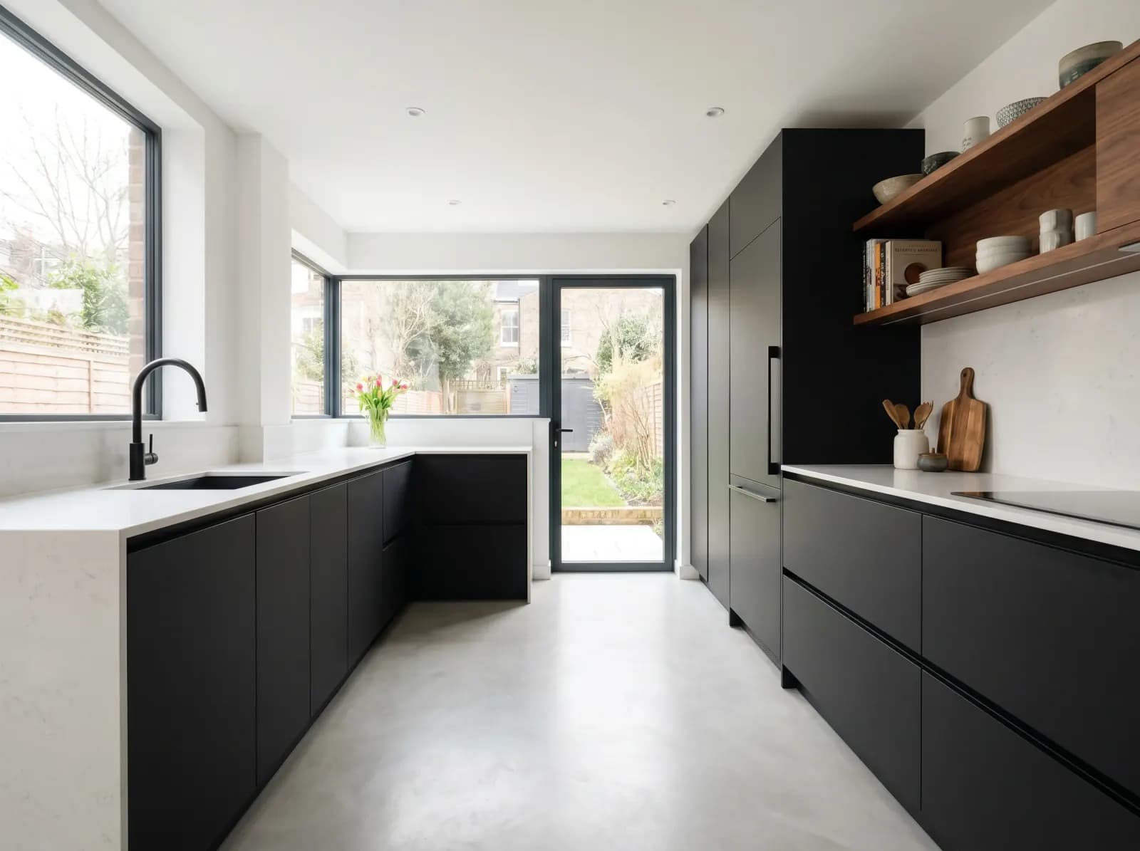 AI Kitchen Remodel — flat black