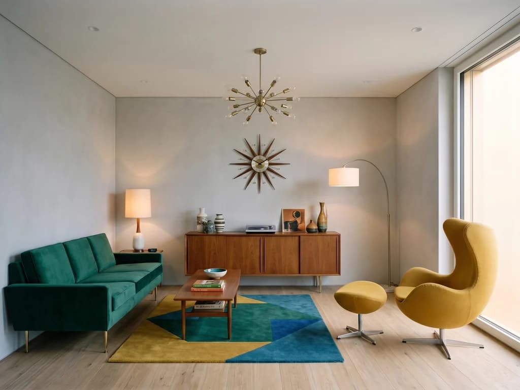 AI БӨЛМЕ ГЕНЕРАТОРЫ — Mid-Century