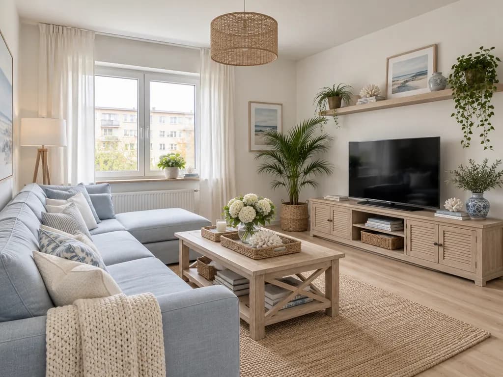 The same room redesigned from the Coastal picture